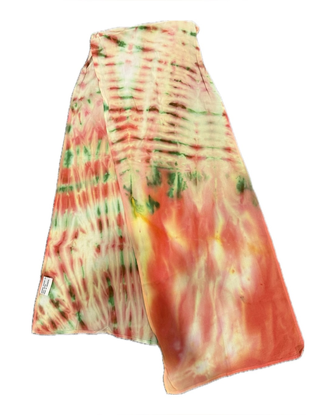 Vintage Dharma Trading Co Tie Dye Scarf in Orange